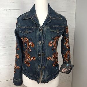 Cattlelac Ranch Embroidered Denim Jacket